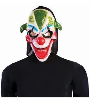 Evil Clown Mask - Green Hair