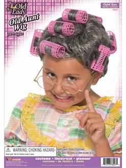 Child Old Aunt Wig