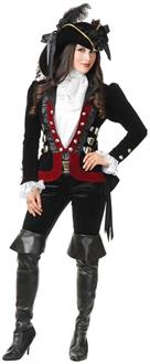 Sultry Pirate Lady Jacket Costume