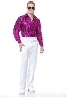 Zebra Print Disco Shirt Costume