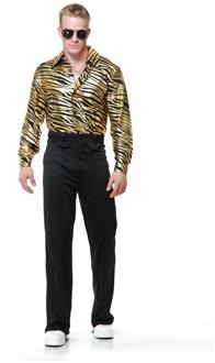 Zebra Print Disco Shirt Costume