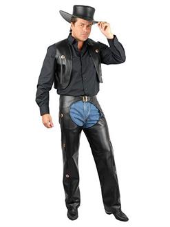 Men's Chaps &Vest-Leather (Plus 3X)