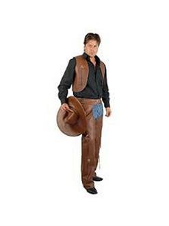 Men's Chaps &Vest-Leather (Plus 1X)