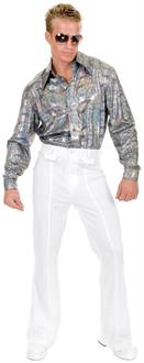 Glitter Hologram Disco Shirt-P Costume