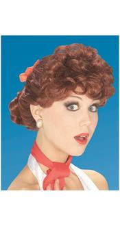 50'S Housewife Wig-Auburn
