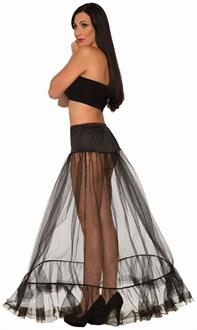 Adult Long Length Crinoline - Black