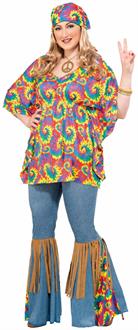 Hippie Chick-Plus Costume