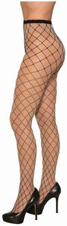 Spike & Rhinestone - Fishnet Pantyhose With Stone