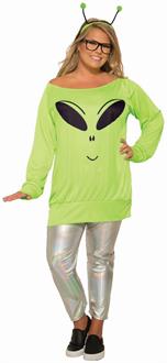Spaced Out - Shirt, Leggings & Antennae - Plus Costume
