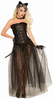 Spike & Rhinestone - Mesh Overlay Shirt Costume