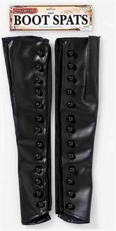 Steampunk Boot Spats-Black