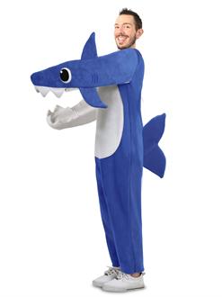Adult Chompin' Daddy Shark Costume with Sound Chip