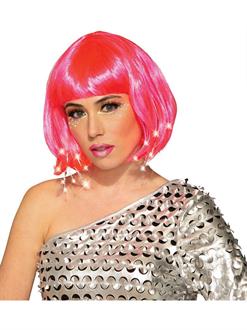 Adult Pink Light Up Wig(OS)