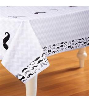 Mustache Printed Tablecover