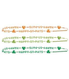 Happy St. Patrick's Day Shamrock Beads
