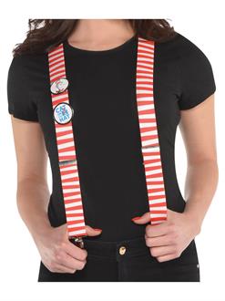 Cat in the Hat Adult Suspenders