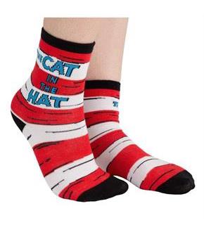 Cat in the Hat Crew Socks