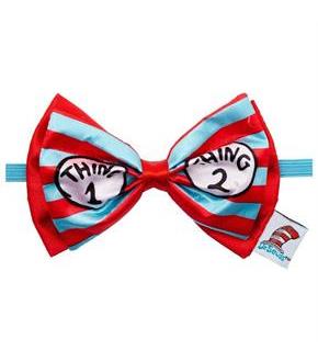 Thing 1&2 Deluxe Printed Bowtie
