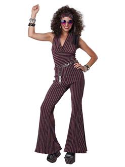 Womens 70's Halter Pant Suit Costume