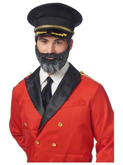 Mens Captain Obvious Moustache & Beard