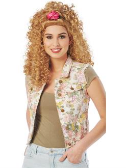 Adult 80's Scrunchie Sweetie Wig