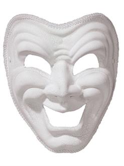 White Comedy Mask