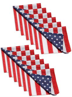 Red White & Blue Bandana 12 Pack Kit