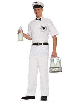 Mens 50'S Milkman (X-Large) Costume
