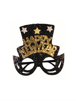 New Years Glasses with Top Hat