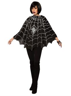 Women's Classic Spider Web Poncho Costume