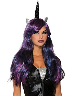Adult Dark Unicorn Wig
