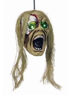 Light Up Zombie Head Prop