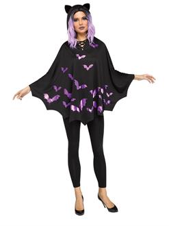 Adult Bat Poncho Costume 
