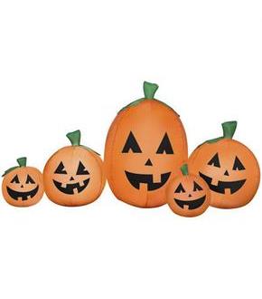 Harvest Jack-O-Lantern Pumpkin Scene Inflatable Airblown Decor