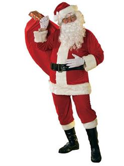 New X-Large Velour Santa (Xl) Costume