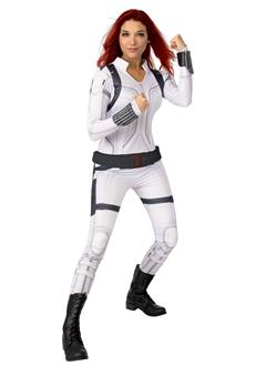 Women's Black Widow Movie Black Widow Deluxe Costume (White Suit)