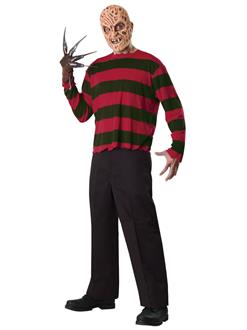 Adult Freddy Krueger Mask and Printed Shirt (STD)