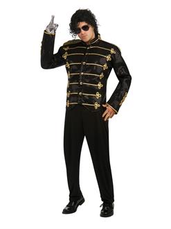 Black Military Jacket Deluxe Adult Michael Jackson