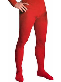 Men's Professional Tights With Feet Red
