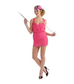 Womens Sexy Pink Lindy And Lace Costume