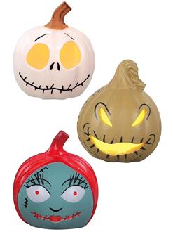 3.25 Inch NBC 3pc Light Up Pumpkin Ast