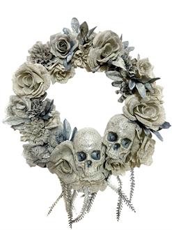 Skull & Roses Wreath