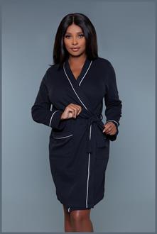 Waffle Robe Black
