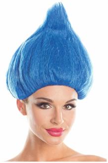 Troll Wig Unisex Blue