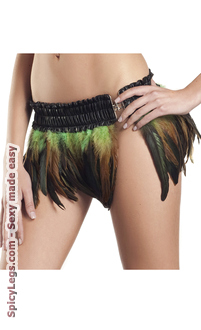 Feather Mini Skirt