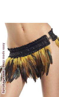 Feather Mini Skirt