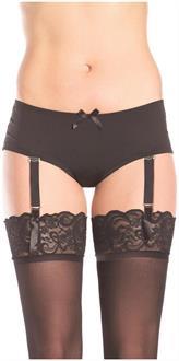 Boyshort with removable garter straps