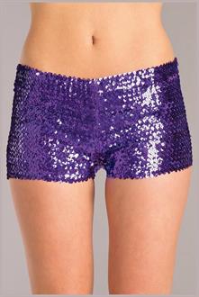 Sequin booty shorts Purple