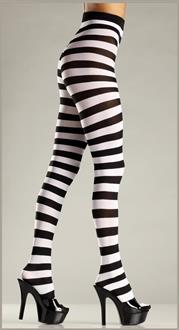 Pantyhose-Black and white