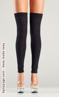 Acrylic thigh high leg warmer